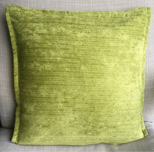 Plain-Lime-Chenille-cushion-cover