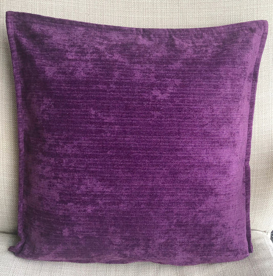 Plain-purple-Chenille-cushion-cover